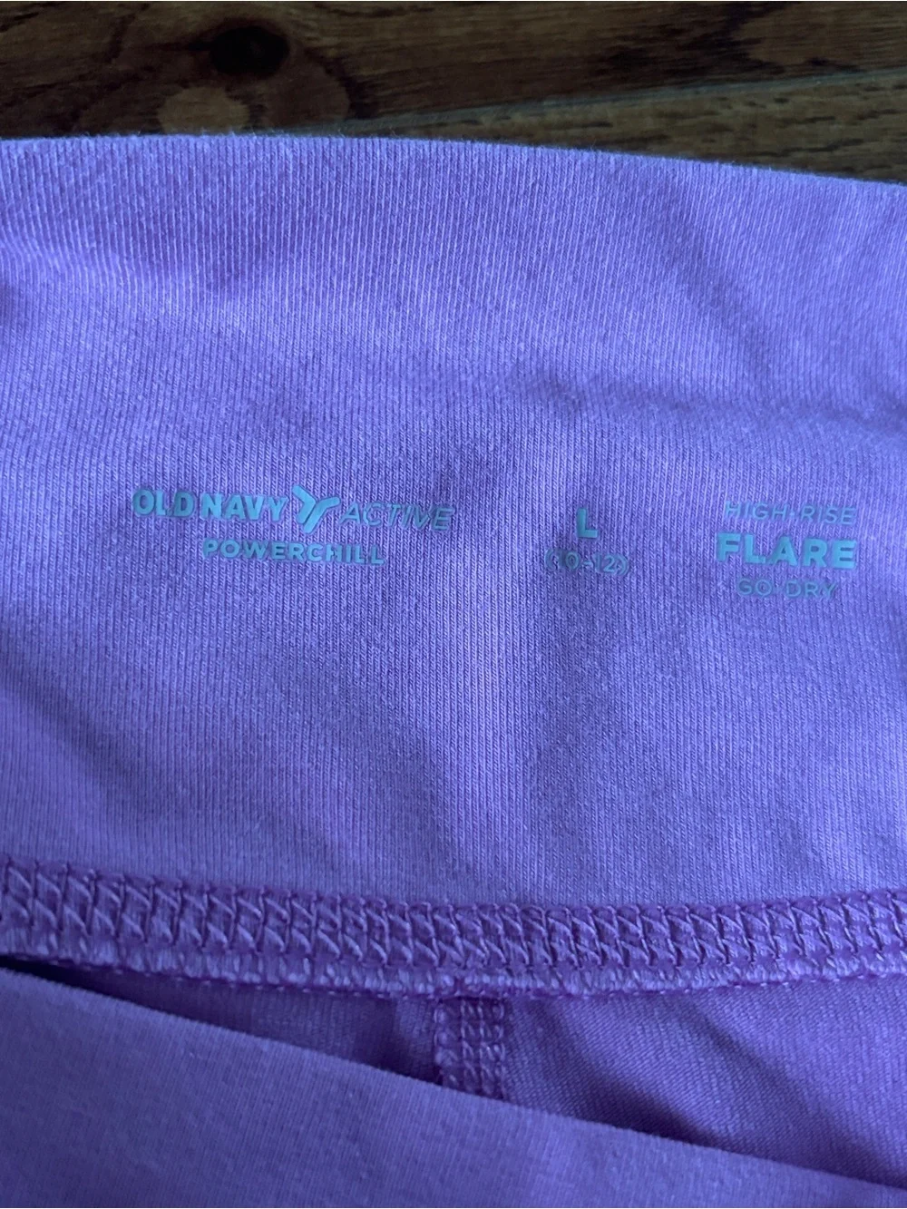 Old Navy High-Rise flare go dry Lilac Bike Shorts in size M